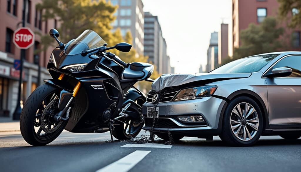 la garantie dommages collision couvre les dommages causés lors d'un choc avec un tiers en moto, assurant une indemnisation rapide et efficace.