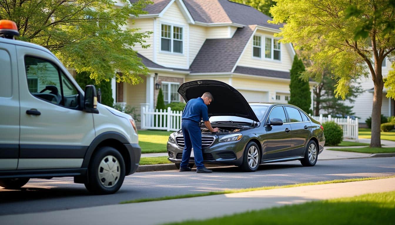 découvrez notre service d'assistance 0 km qui dépanne votre véhicule directement devant votre domicile, inclus dans votre assurance auto pour une tranquillité d'esprit optimale.