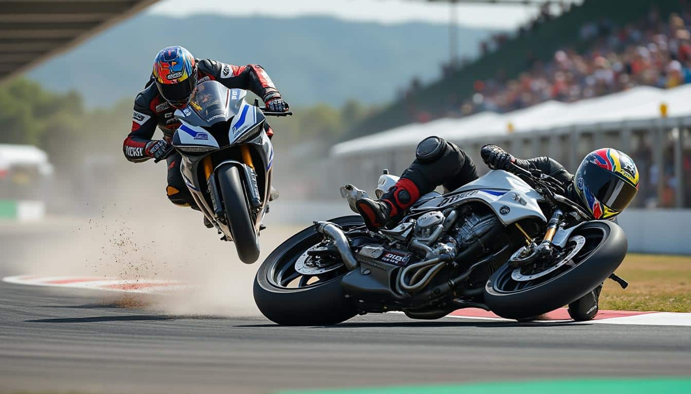 découvrez comment l'assurance moto de piste protège contre les chutes lors des entraînements sportifs, offrant sécurité et tranquillité aux pilotes passionnés.