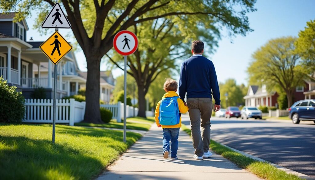 l'assurance scolaire protège votre enfant en cas d'accidents survenus pendant le trajet entre la maison et l'école, garantissant sécurité et tranquillité d'esprit.